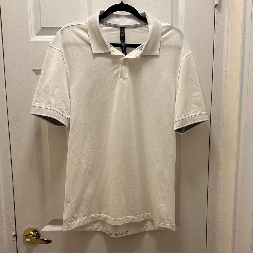 Lululemon Athletica Classic White Polo Shirt
